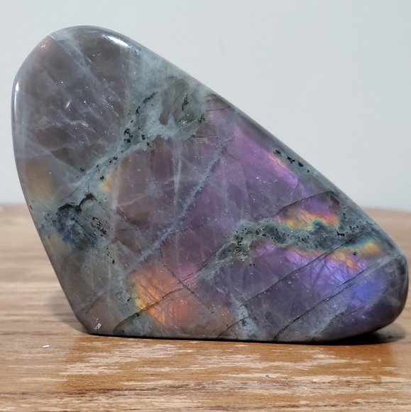 Labradorite Crystal Freeform, Two-Sided Flash, 176 grams - Picture 3 of 17